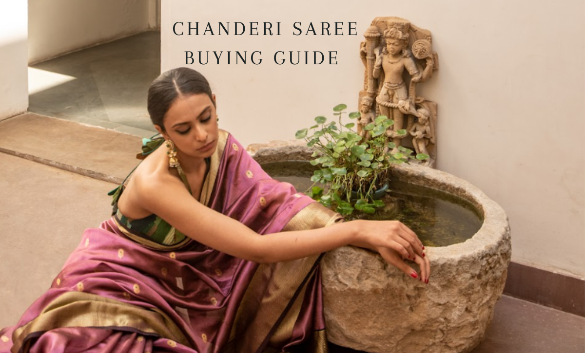 How to choose pure chanderi saree