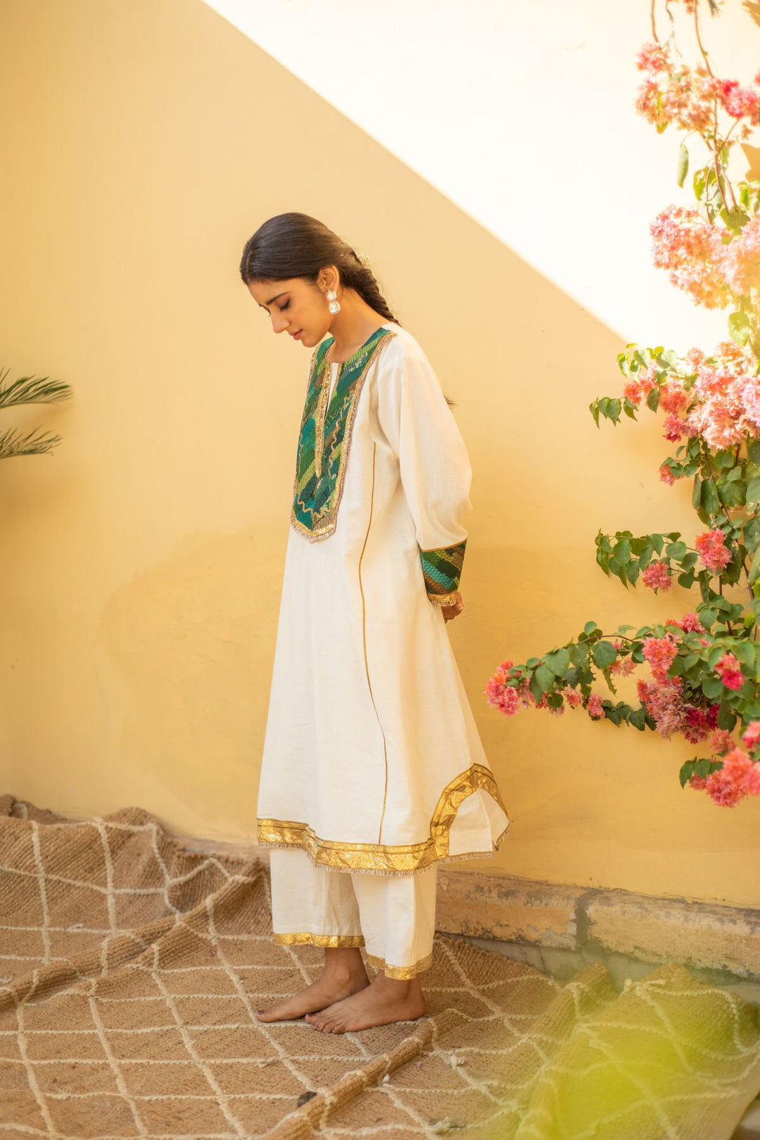 Zoran - Ivory Organic Cotton Kurta Set