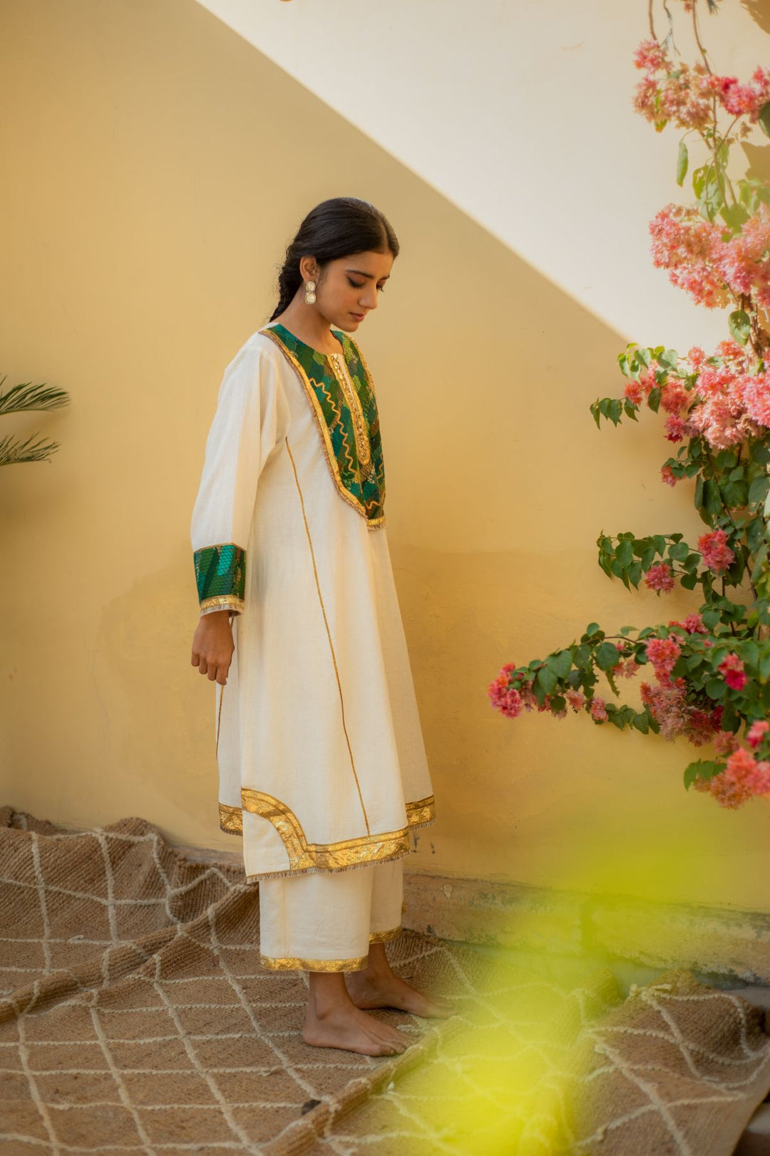 Zoran - Ivory Organic Cotton Kurta Set