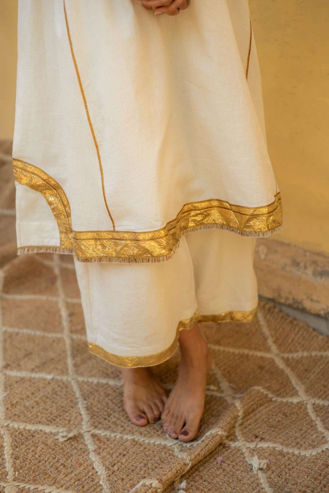 Zoran - Ivory Organic Cotton Kurta Set
