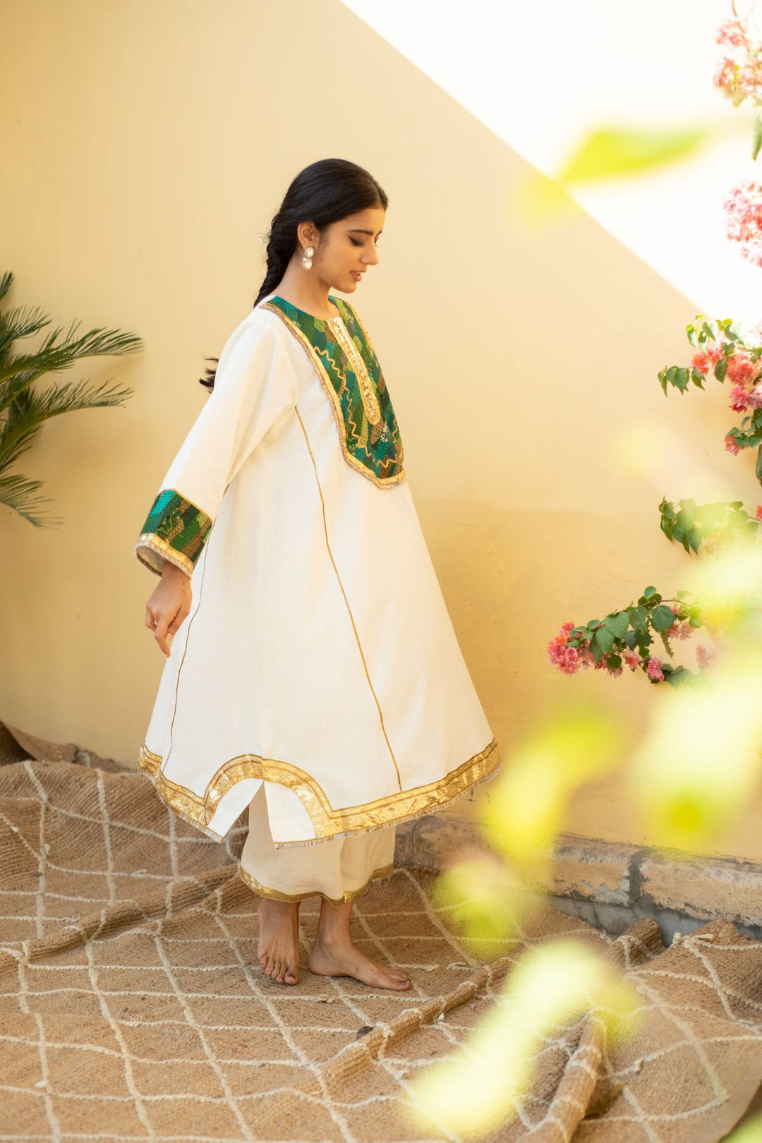 Zoran - Ivory Organic Cotton Kurta Set