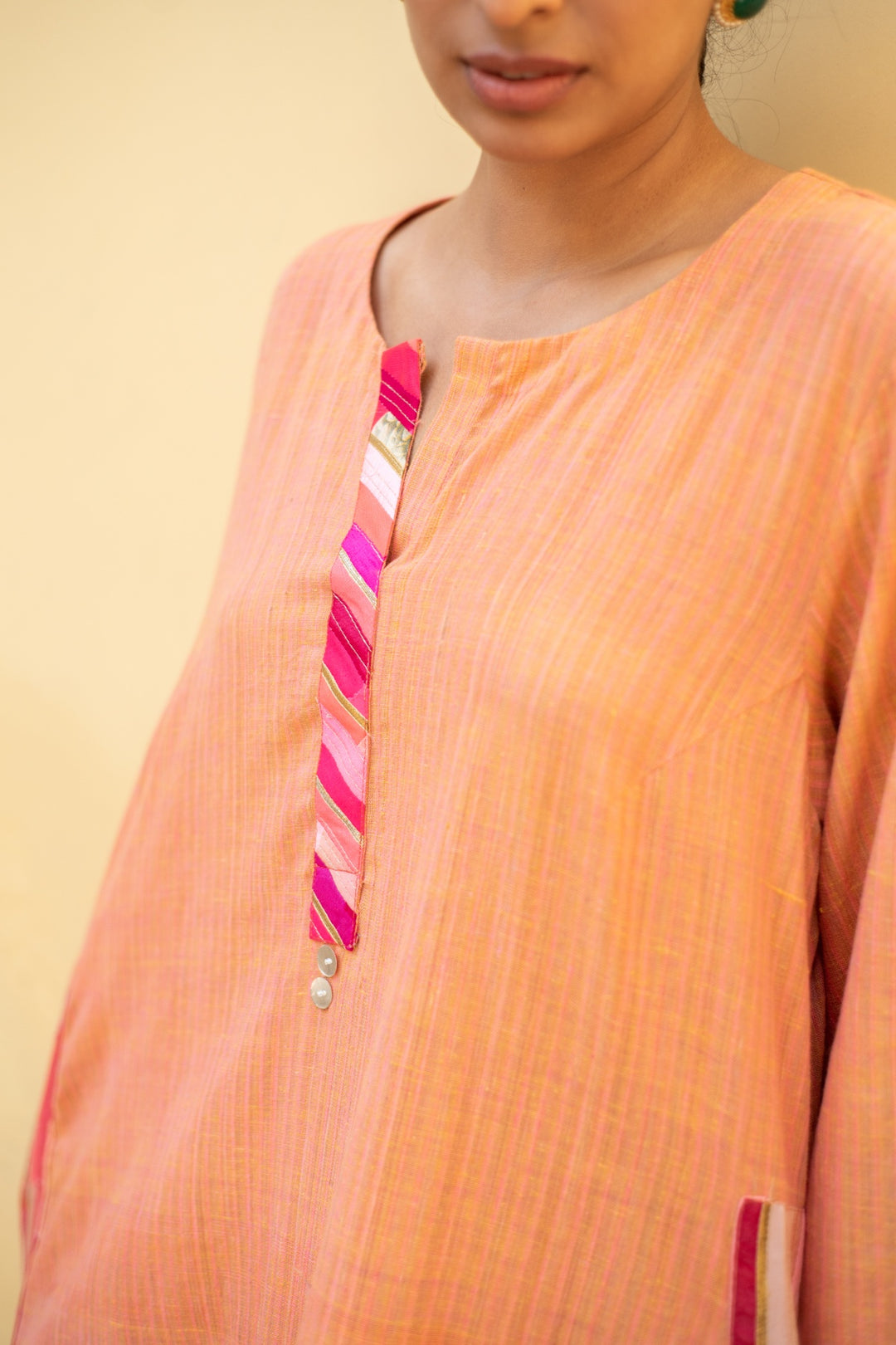 Altan - Coral Cotton Upcycled Patchwork Co-Ord Set