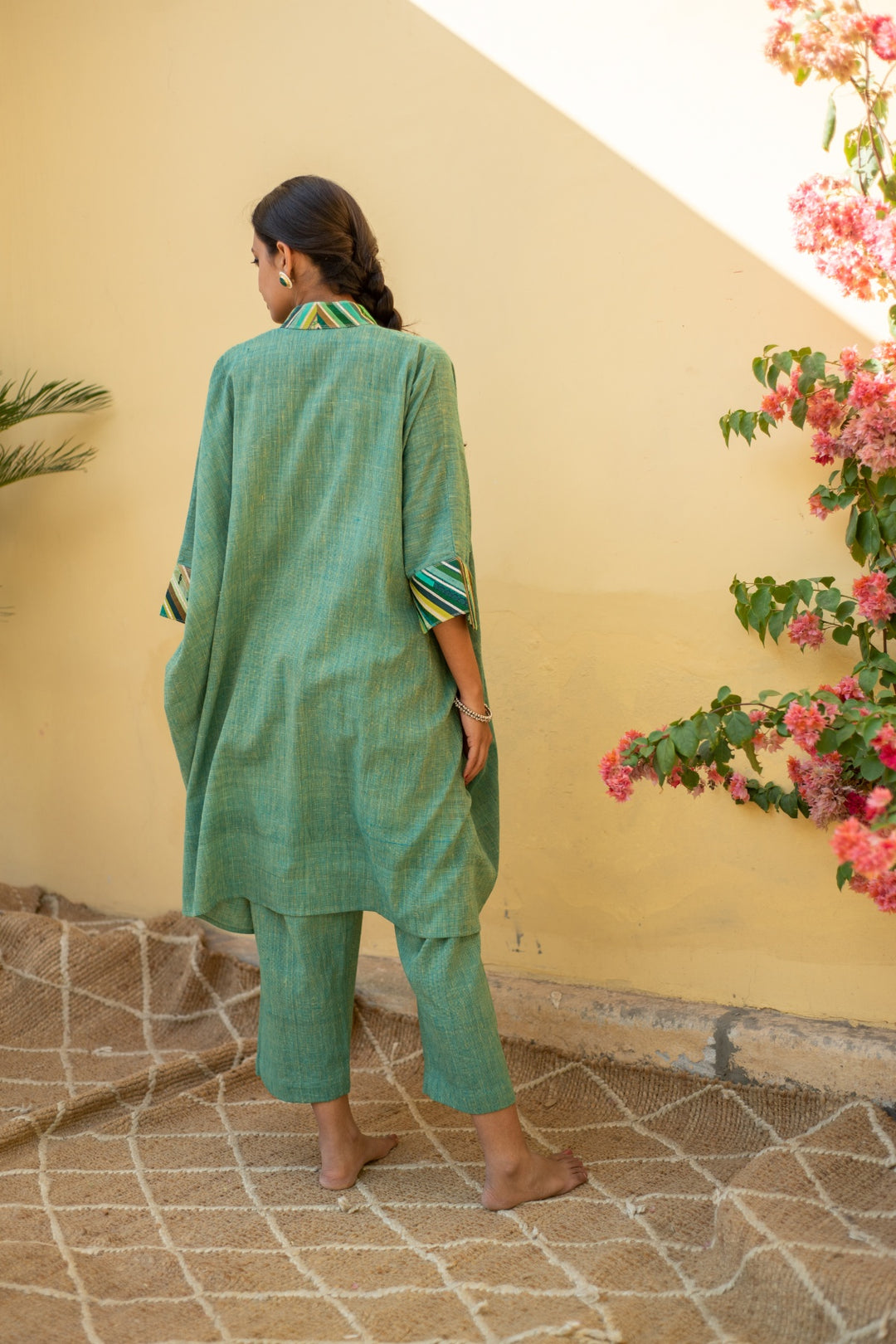 Sadeh - Green Cotton Upcycled Patchwork Co-Ord Set