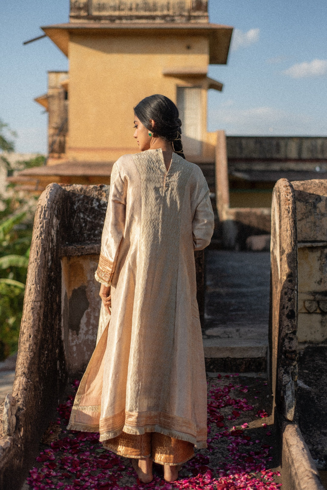 Miharu + Rafa - Silk Brocade Kurta with Silk Brocade Palazzo