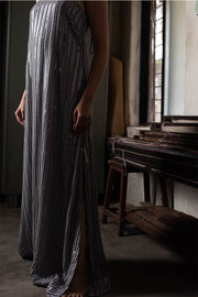 Oba- Grey Silk Georgette Gown