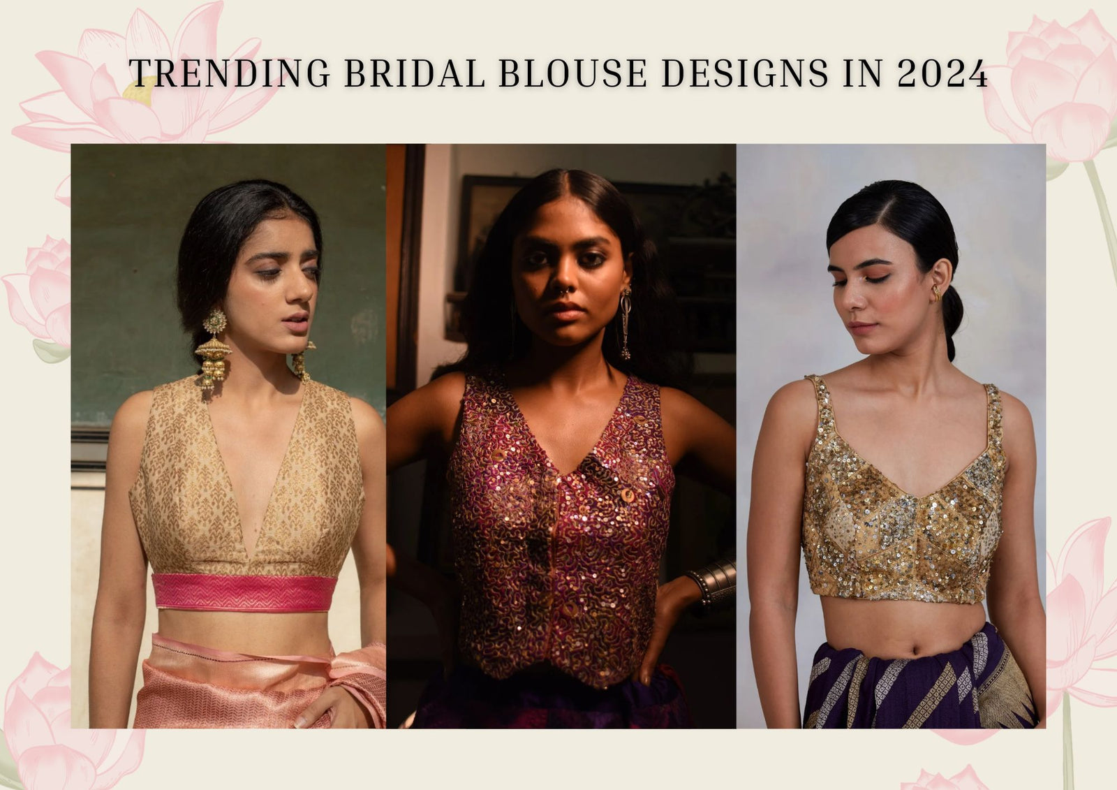 Designer blouse fashion for bride