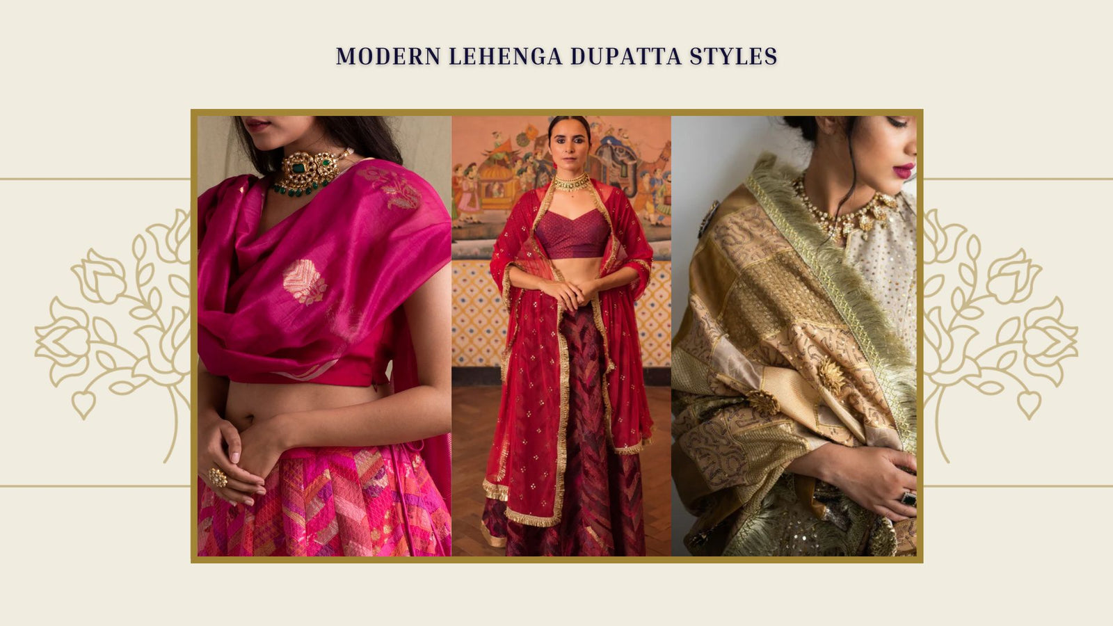 Top 20+ Best Modern Lehenga Dupatta Styles in 2024