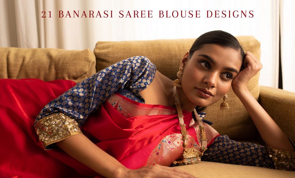 Deep Neck Sleeveless Cotton Stitched Silk Saree Blouse-Saree Blouse