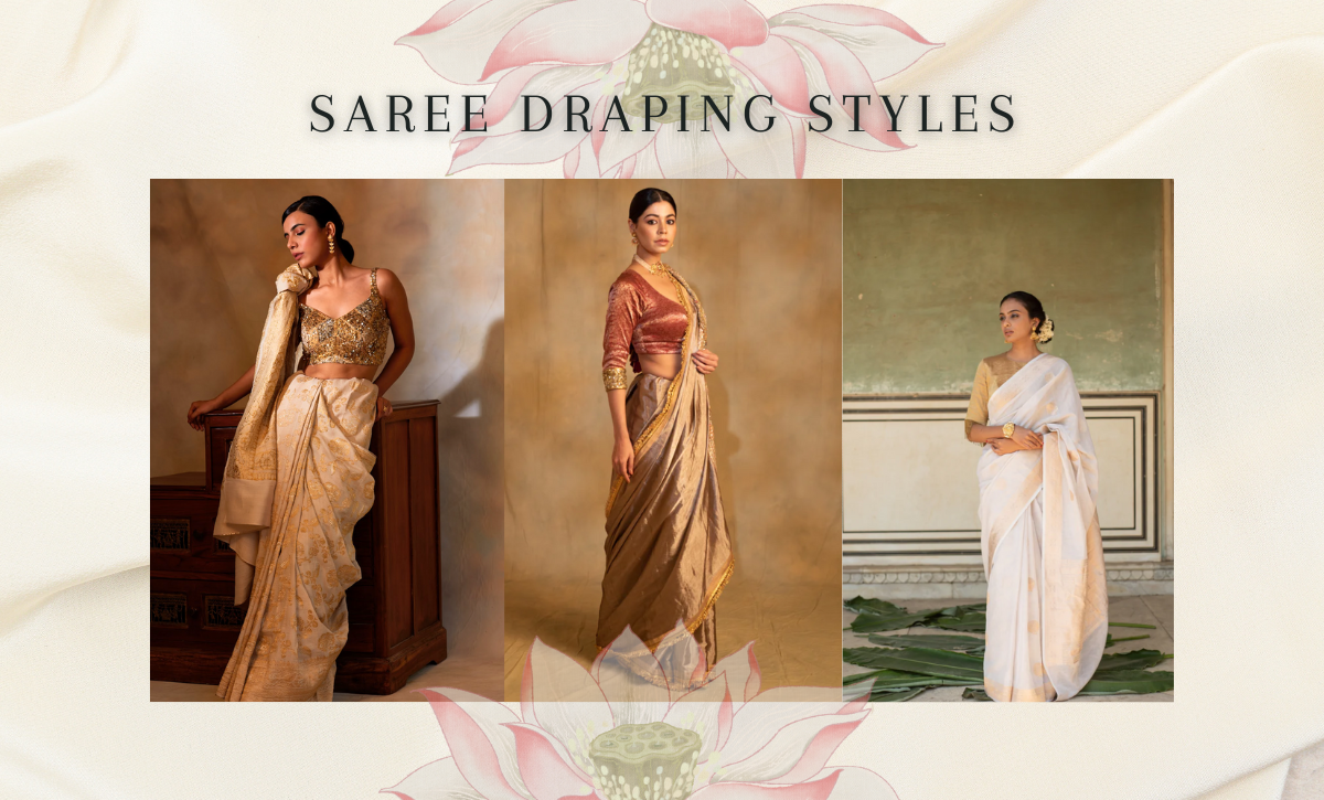 Different Types of Saree Draping Saree Draping Styles