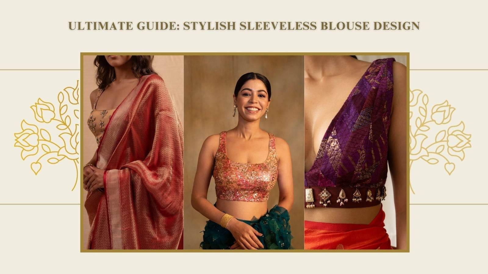 Stylish Sleeveless Blouse Design