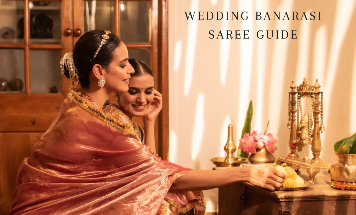 Bride in banarasi saree on sale