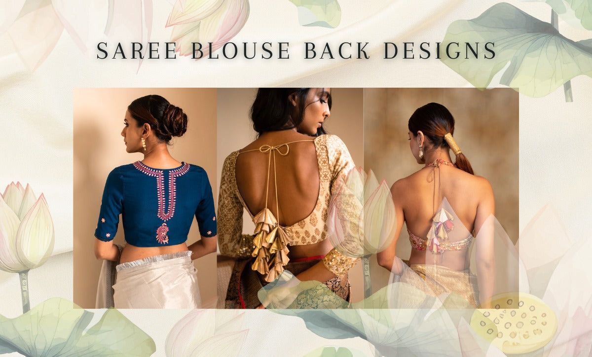 Popular saree blouse back designs