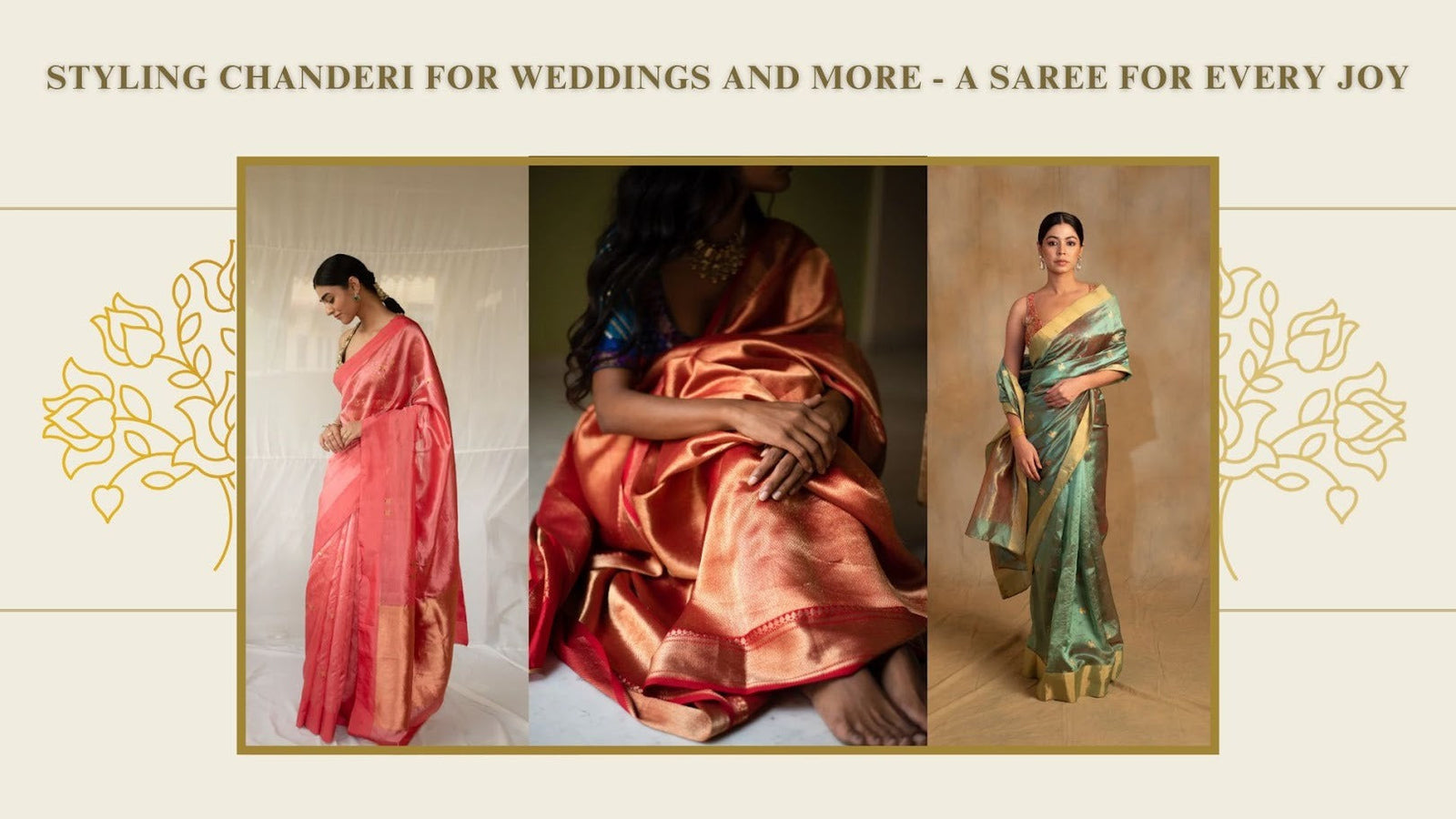 Style Chanderi Sarees for Weddings and Special Occasions