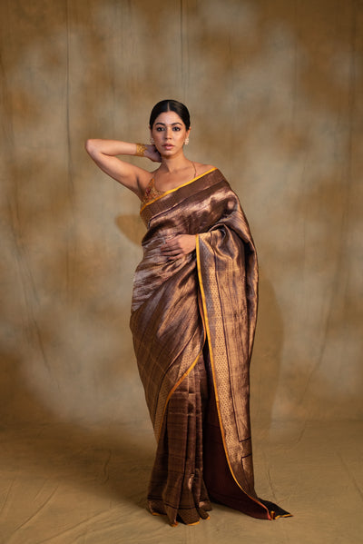 Lehenga Style Saree How to Wear | Banarasi Saree Drape in Lehenga Style |  How to Wear Lehenga Saree - YouTube