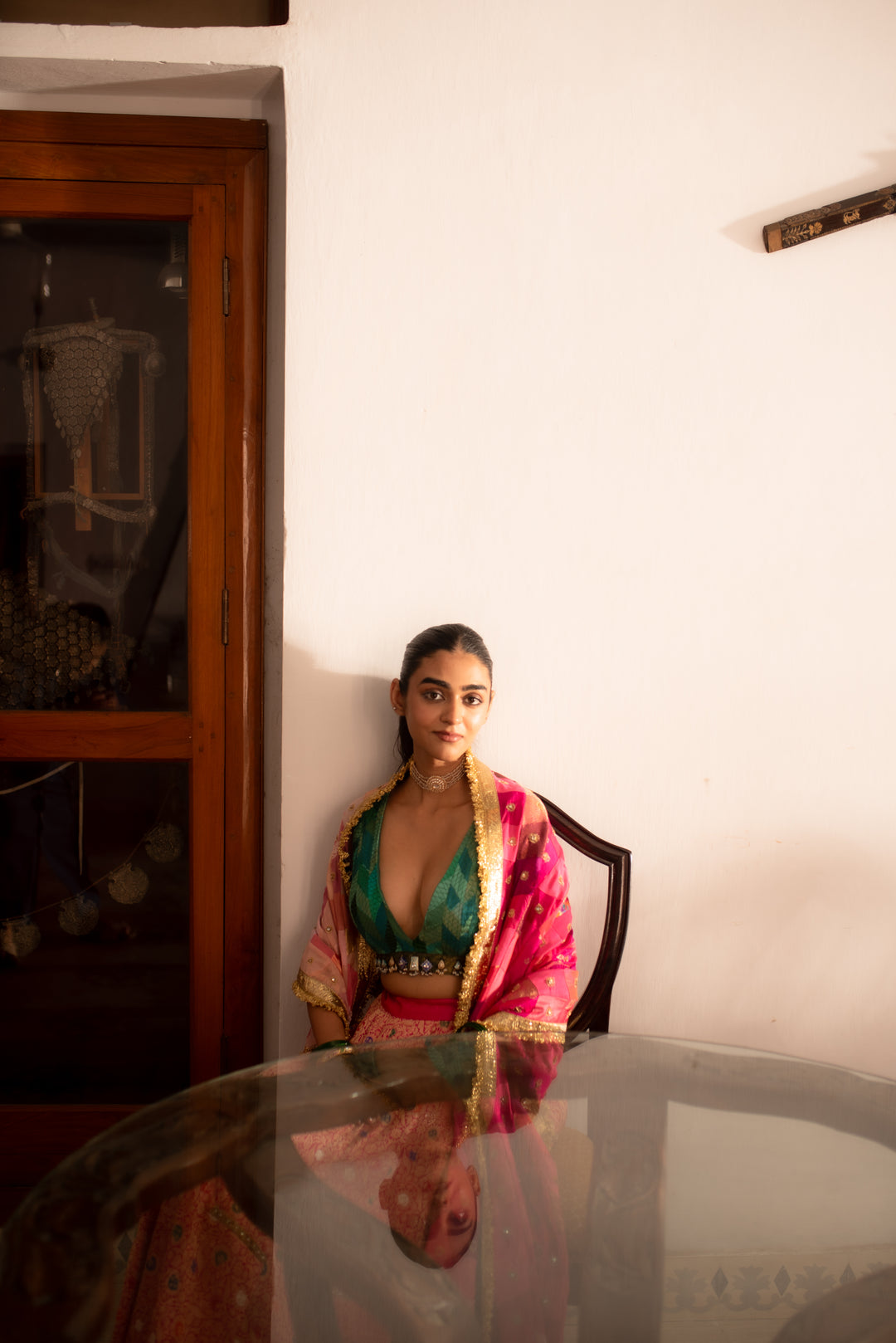 Antrang - Pink Upcycled Patchwork Dupatta