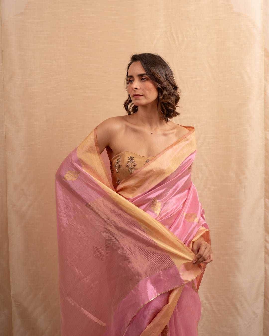 Sindhur - Pink Silk Chanderi Saree