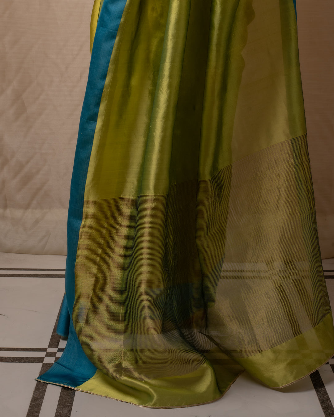 Kaiya- Green Silk Chanderi Saree