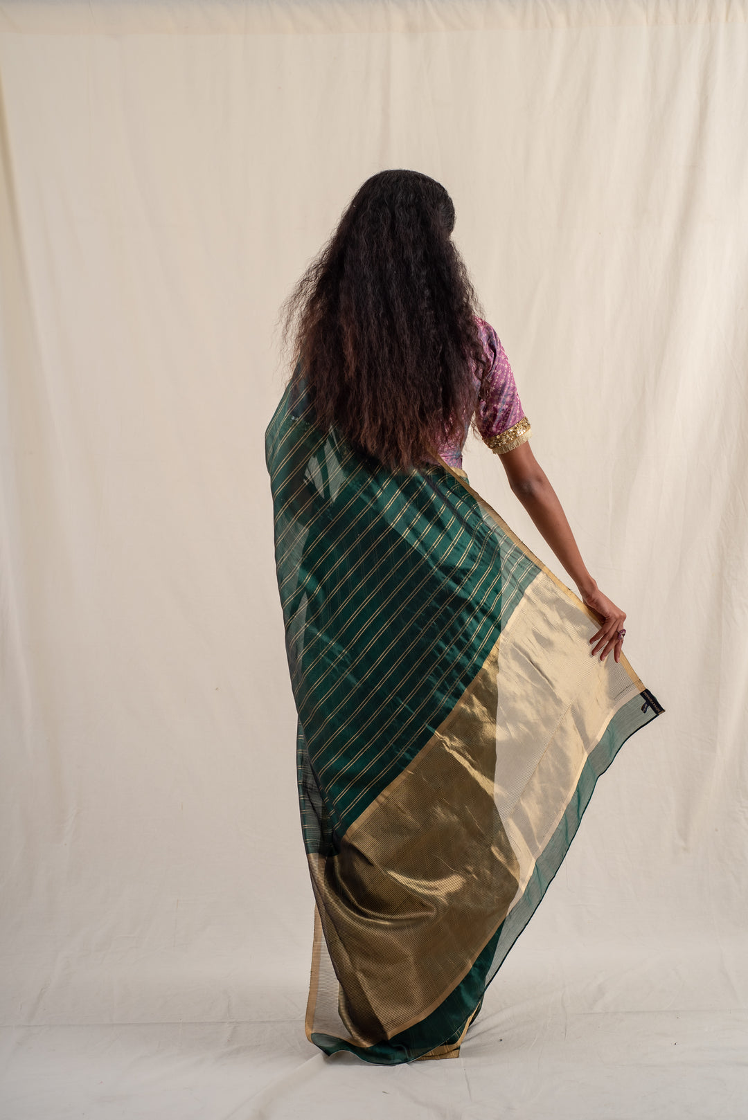 Yasti - Green Silk Chanderi Saree