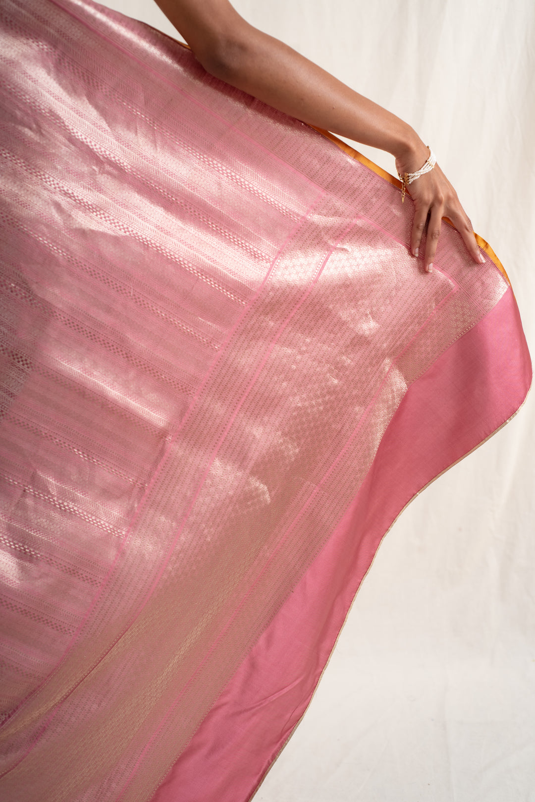 Chhath - Mauve Silk Banarasi Saree