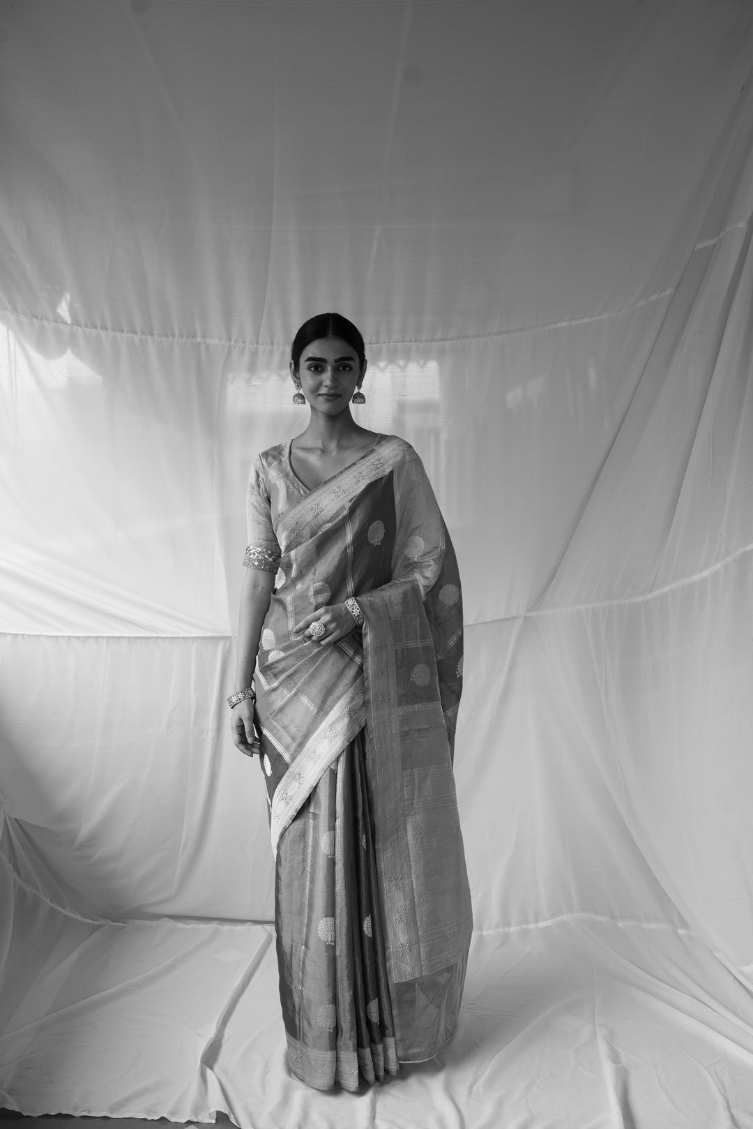 Sumukhi - Multicolor Silk Banarasi Saree