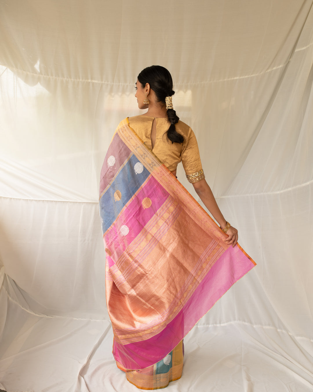 Sumukhi - Multicolor Silk Banarasi Saree