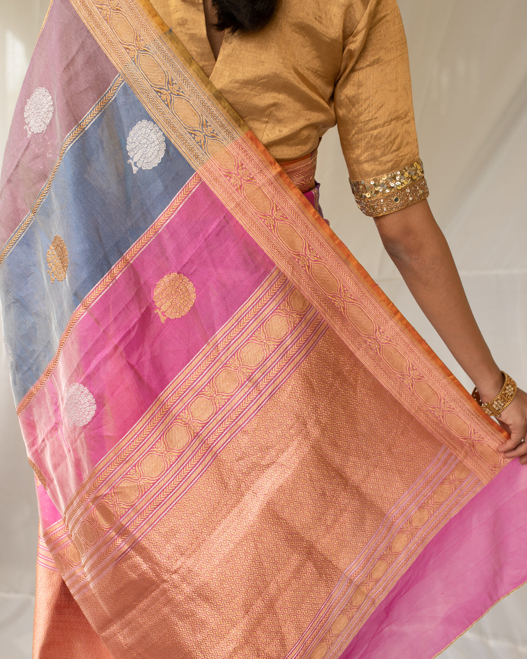 Sumukhi - Multicolor Silk Banarasi Saree