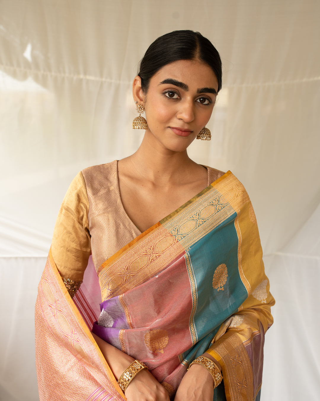 Sumukhi - Multicolor Silk Banarasi Saree