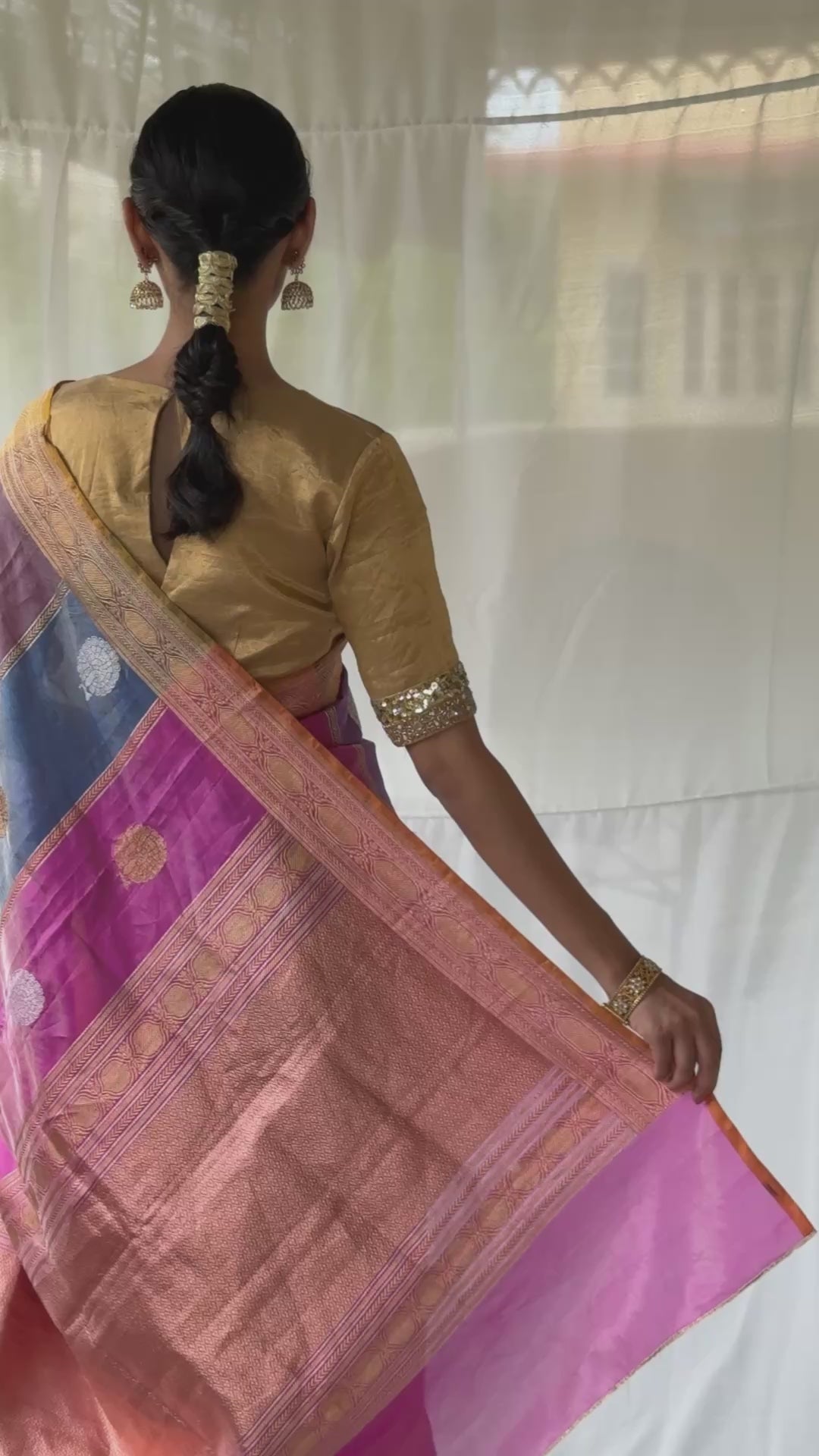 Sumukhi - Multicolor Silk Banarasi Saree