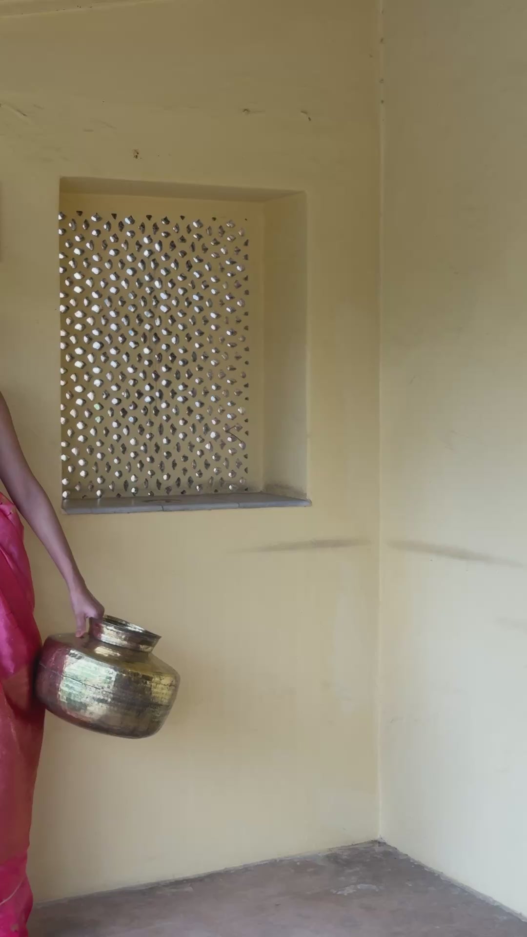 Tejovati - Coral Silk Chanderi Saree