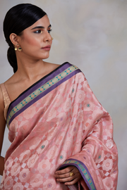 Gule Asharfi- Pink Silk Brocade Banarasi Saree