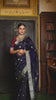 Devi- Navyblue Silk Chanderi Saree