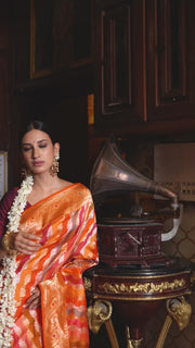 Karni- Multicolor Silk Brocade Banarasi Saree