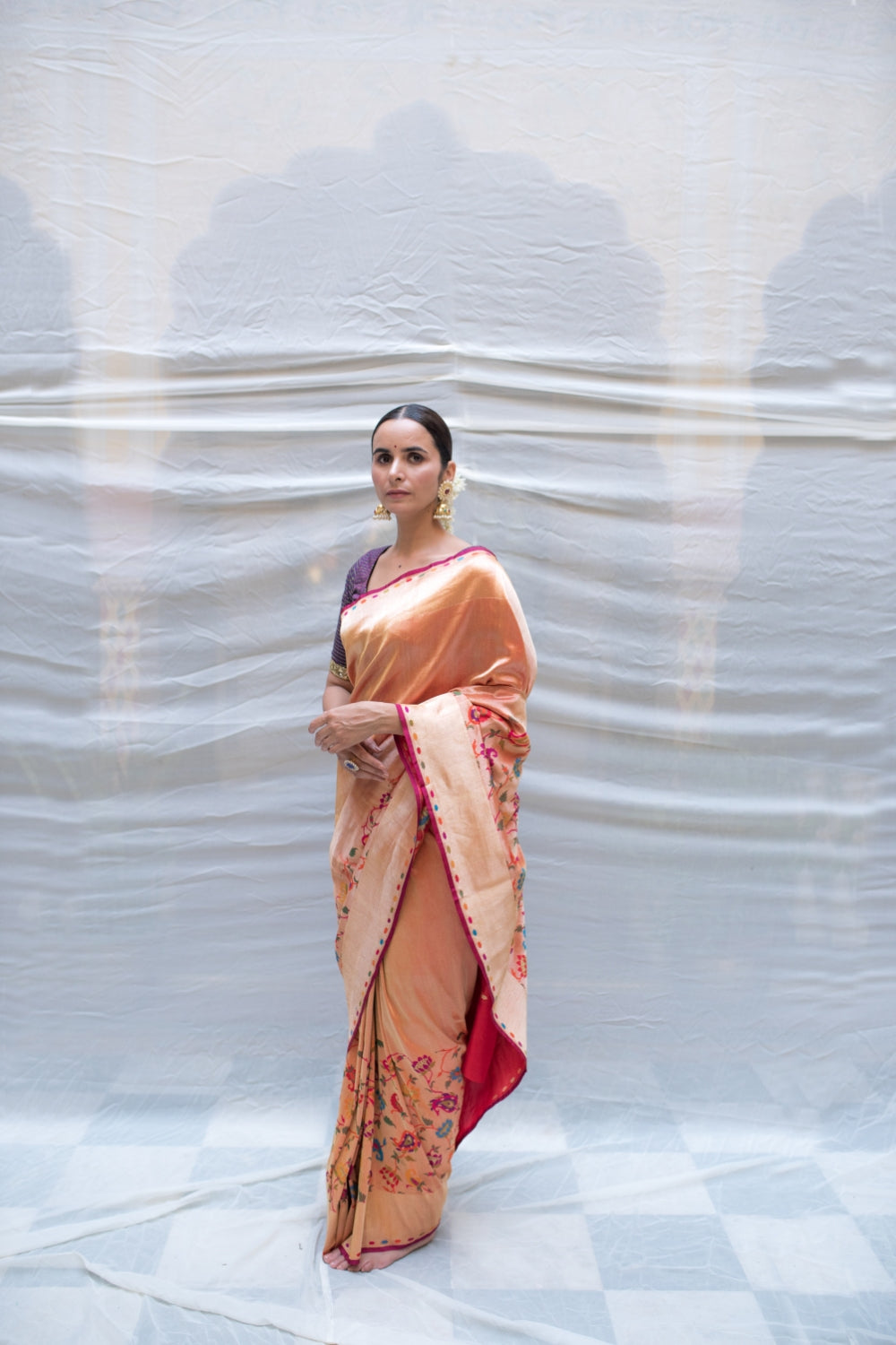 Jodha- Red Silk Banarsi Brocade Saree