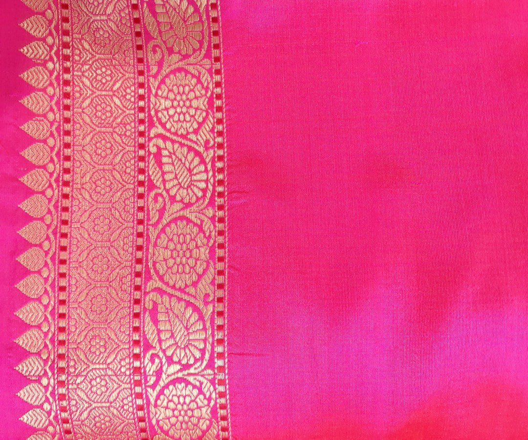 Lamika- Pink Silk Brocade Banarasi Saree