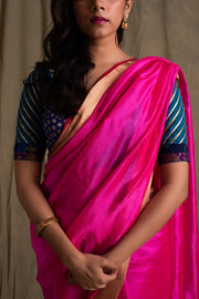Lopa- Pink Silk Chanderi Saree